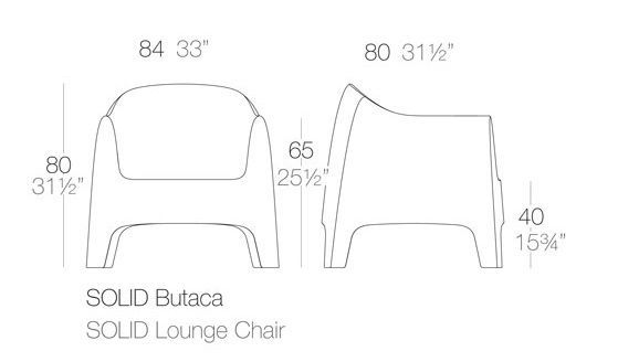 Современное кресло Vondom Solid 55023