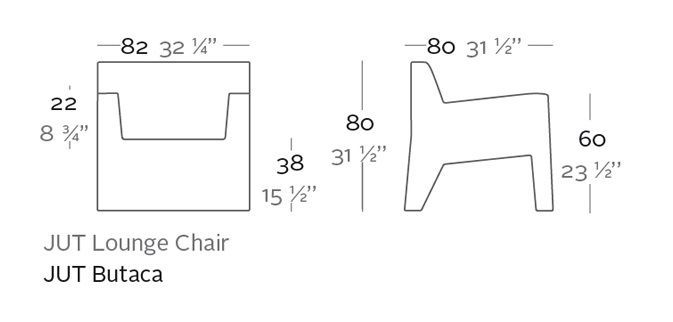 Дизайнерское кресло Vondom Jut 44401