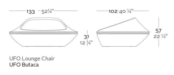 Стильное кресло Vondom Ufo 63001