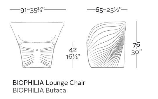 Современное кресло Vondom Biophilia 59002