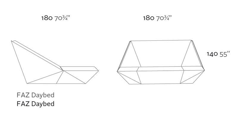 Современный шезлонг Vondom Faz 54086