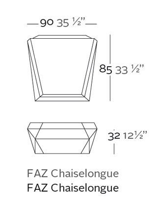 Современный шезлонг Vondom Faz 54006