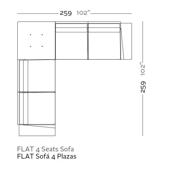 Модульный диван Vondom Flat 66018