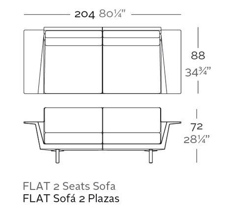 Современный диван Vondom Flat 66009
