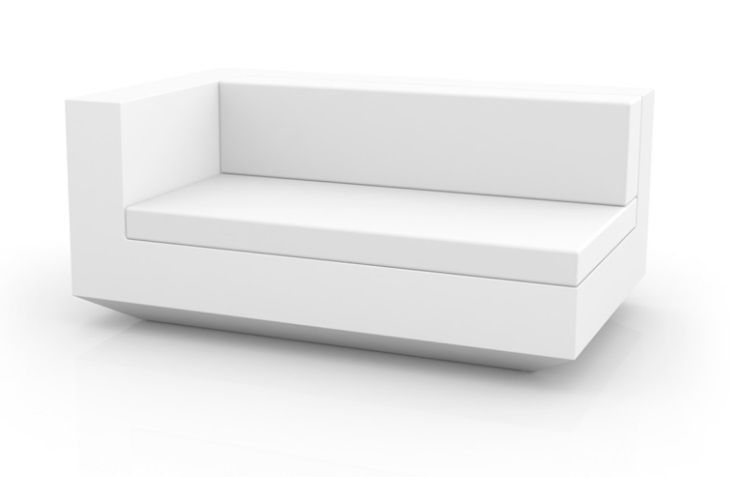Белый диван-модуль Vondom Vela Right XL 54025