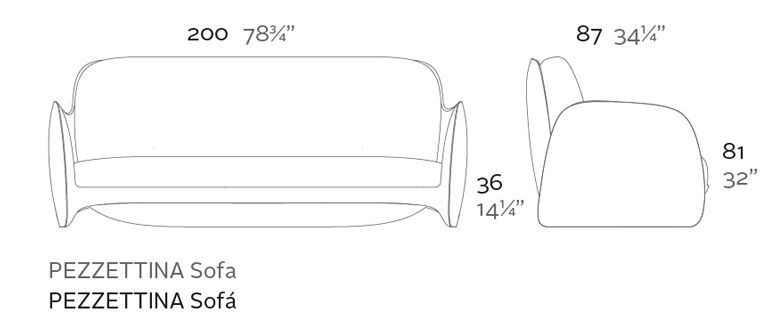 Дизайнерский диван Vondom Pezzetina 56011