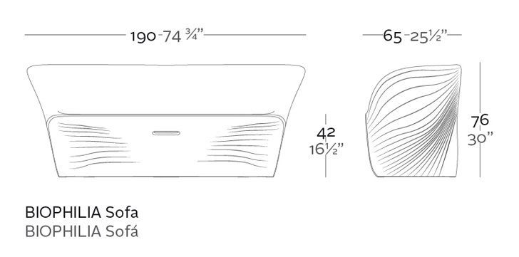 Современный диван Vondom Biophilia 59003