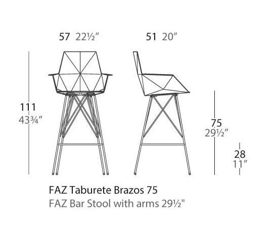 Современный стул Vondom Faz 54164