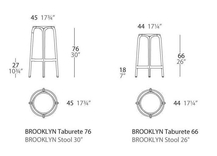Дизайнерский стул Vondom Brooklyn 65027