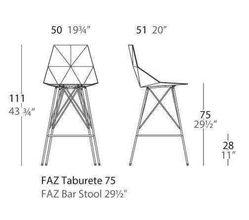 Современный стул Vondom Faz 54162