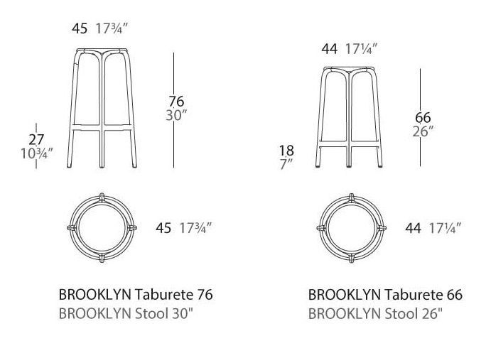 Барный стул Vondom Brooklyn 65028