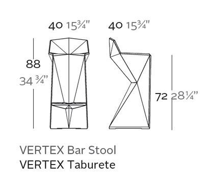 Современный стул Vondom Vertex 51030