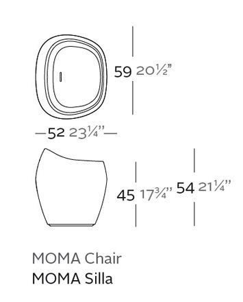 Садовый стул Vondom Moma 45059A