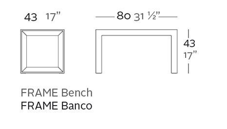 Дизайнерская банкетка Vondom Frame 54087