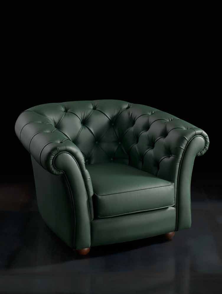  Кожаное кресло Bedding London