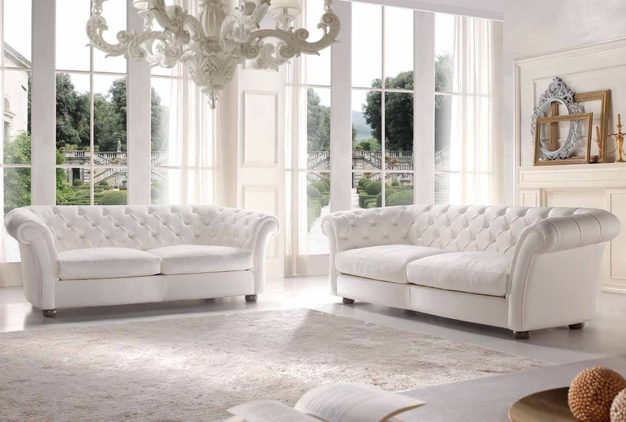 Белый диван Bedding London