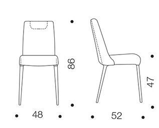 Стильный стул Ozzio S316 Sofia