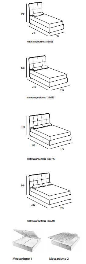 Белая кровать Bedding Trinidad