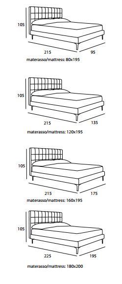 Современная кровать Bedding Mercury