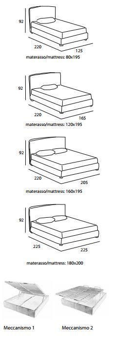 Кровать с мягким изголовьем Bedding Fancy