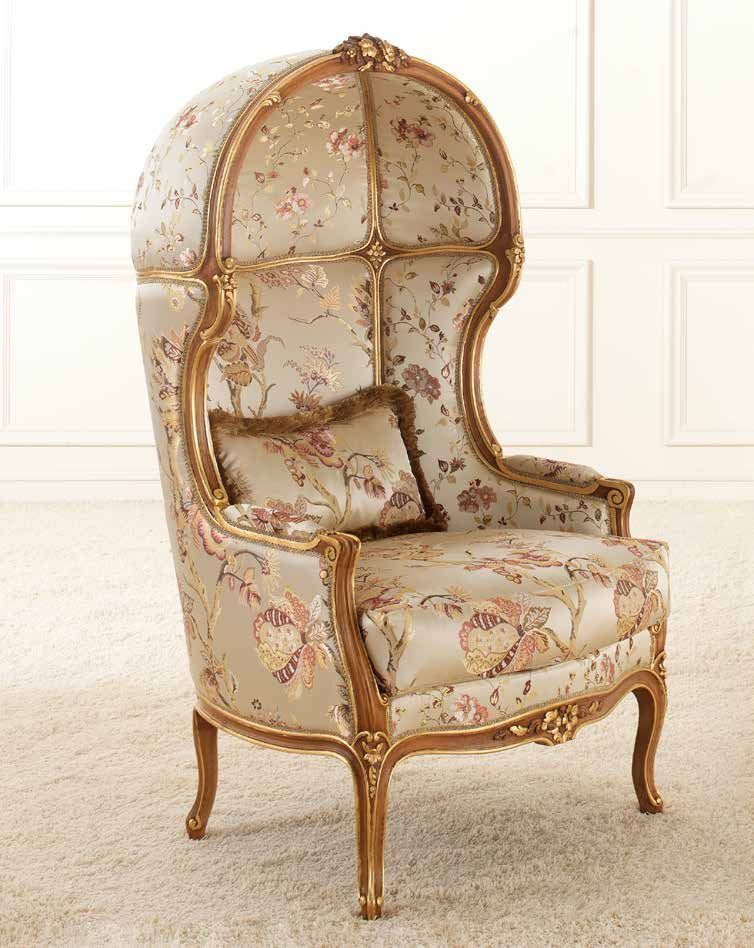 Кресло с высокой спинкой Bedding Charlize