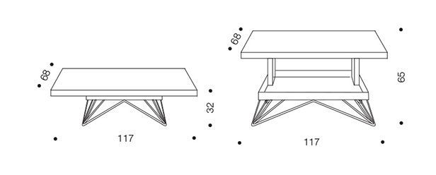 Журнальный столик Ozzio T064 Radius