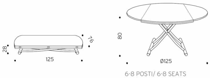 Круглый стол Ozzio T112 Globe