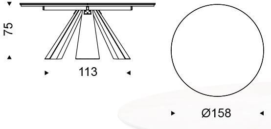 Круглый стол Cattelan Italia Eliot Keramik Round