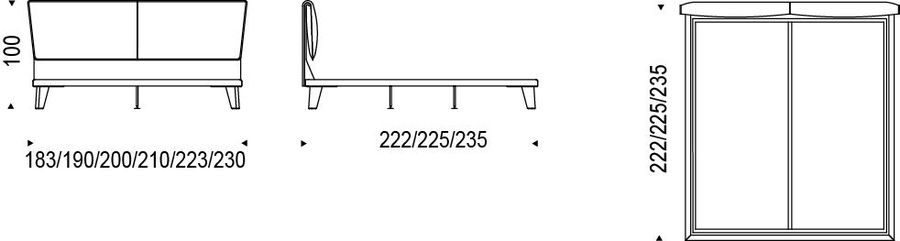 Двуспальная кровать Cattelan Italia Alexander