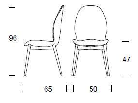 Дизайнерский стул Tonin Casa Sorrento 8043