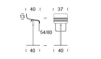  Барный стул Tonin Casa Milano 6317