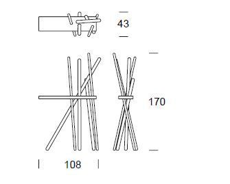 Вешалка Tonin Casa Wood 7419