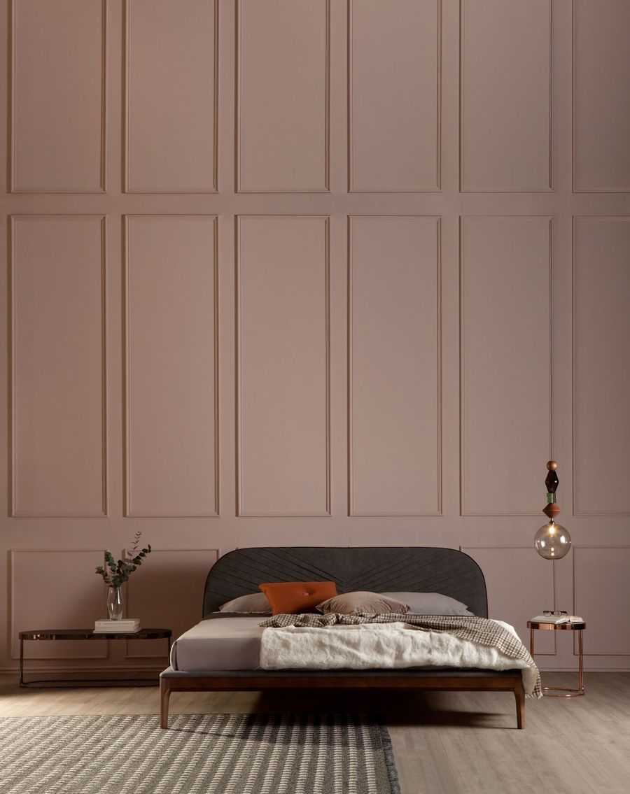 Кожаная кровать Tonin Casa Michelangelo 7867