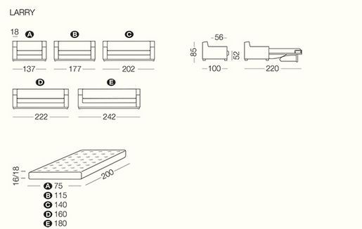Диван-кровать Milano Bedding Larry