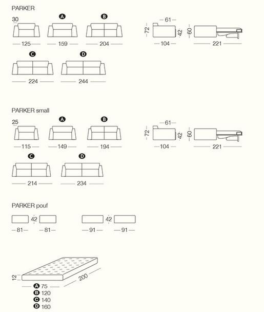 Диван-кровать Milano Bedding Parker