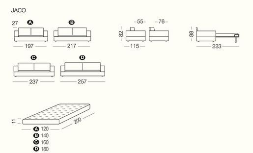 Дизайнерский диван Milano Bedding Jaco