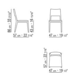 Деревянный стул FlexForm Betty 12T11