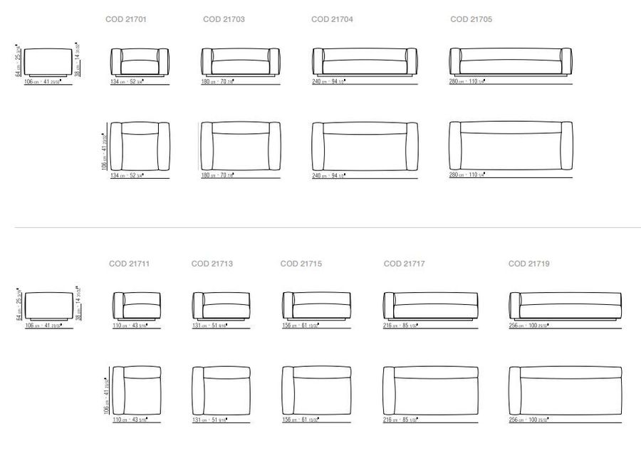 Дизайнерский модульный диван FlexForm Lario