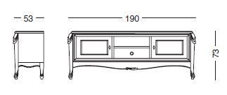 Тумба для ТВ Tonin Casa Gelfi 1409