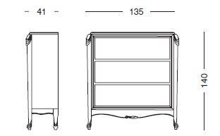 Книжный шкаф Tonin Casa Mirka 1261