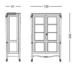 Элегантная витрина Tonin Casa Aspesi 1017