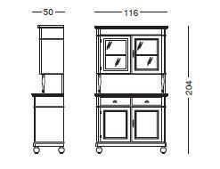 Классический буфет Tonin Casa Poletta 3968