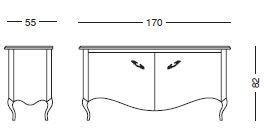 Элегантный буфет Tonin Casa Vela 1210