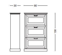 Шкаф для обуви Tonin Casa Marisa 1524