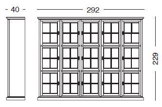 Классическая витрина Tonin Casa Valeria 183GR