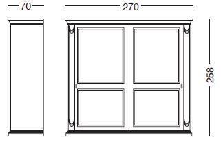 Платяной шкаф Tonin Casa Antilla 1353