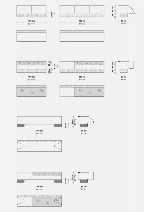 Современный буфет Acerbis N.C. Credenza