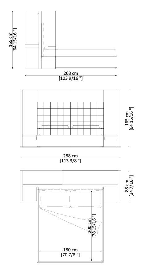 Кровать с высоким изголовьем Paolo Castelli Private Bed