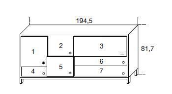 Широкий буфет MD House Magida