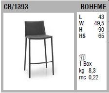 Барный стул Connubia Boheme CB/1393